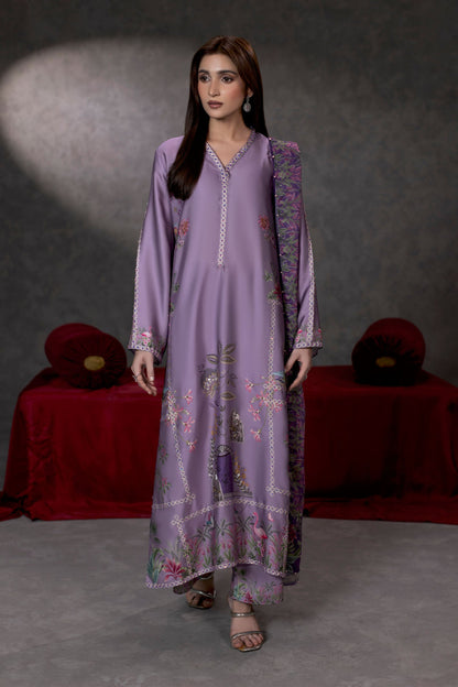 La Rosée Shamoze Silk Kaftan Suit