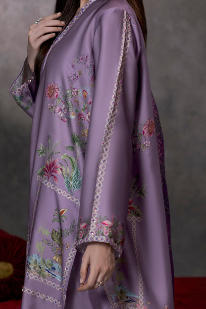 La Rosée Shamoze Silk Kaftan Suit – view 5